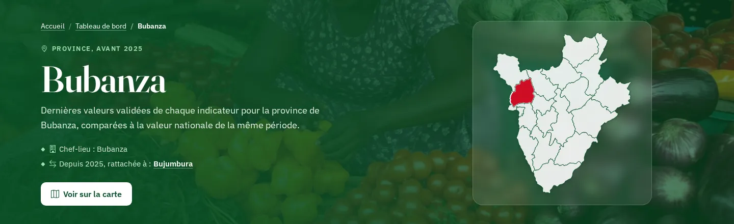 En-tête d'une province avec la carte de localisation